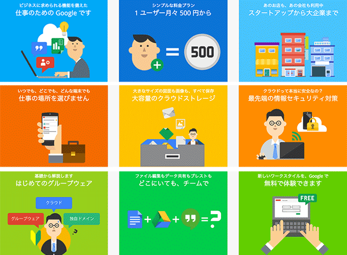 法人向けクラウドサービスG Suite(旧Google apps for work)