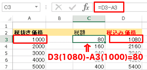 税込 を 税 抜き に する 計算