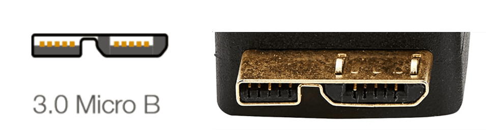 Micro USB3.0 Type-Bの形状